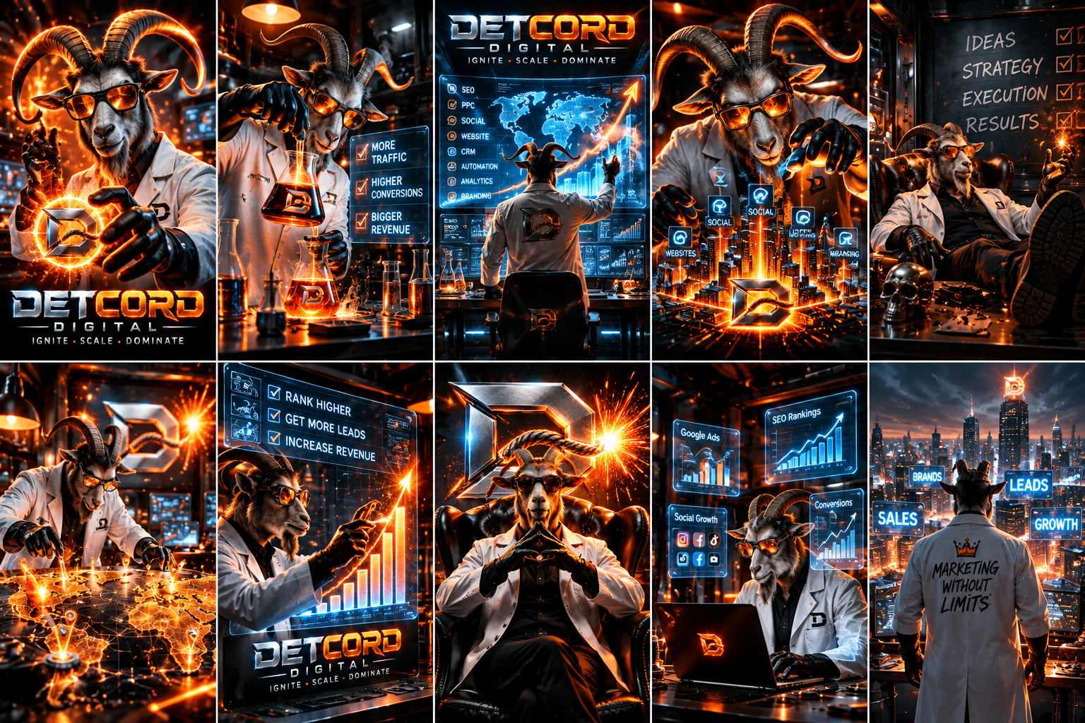 The Digital GOAT in the Detcord marketing laboratory